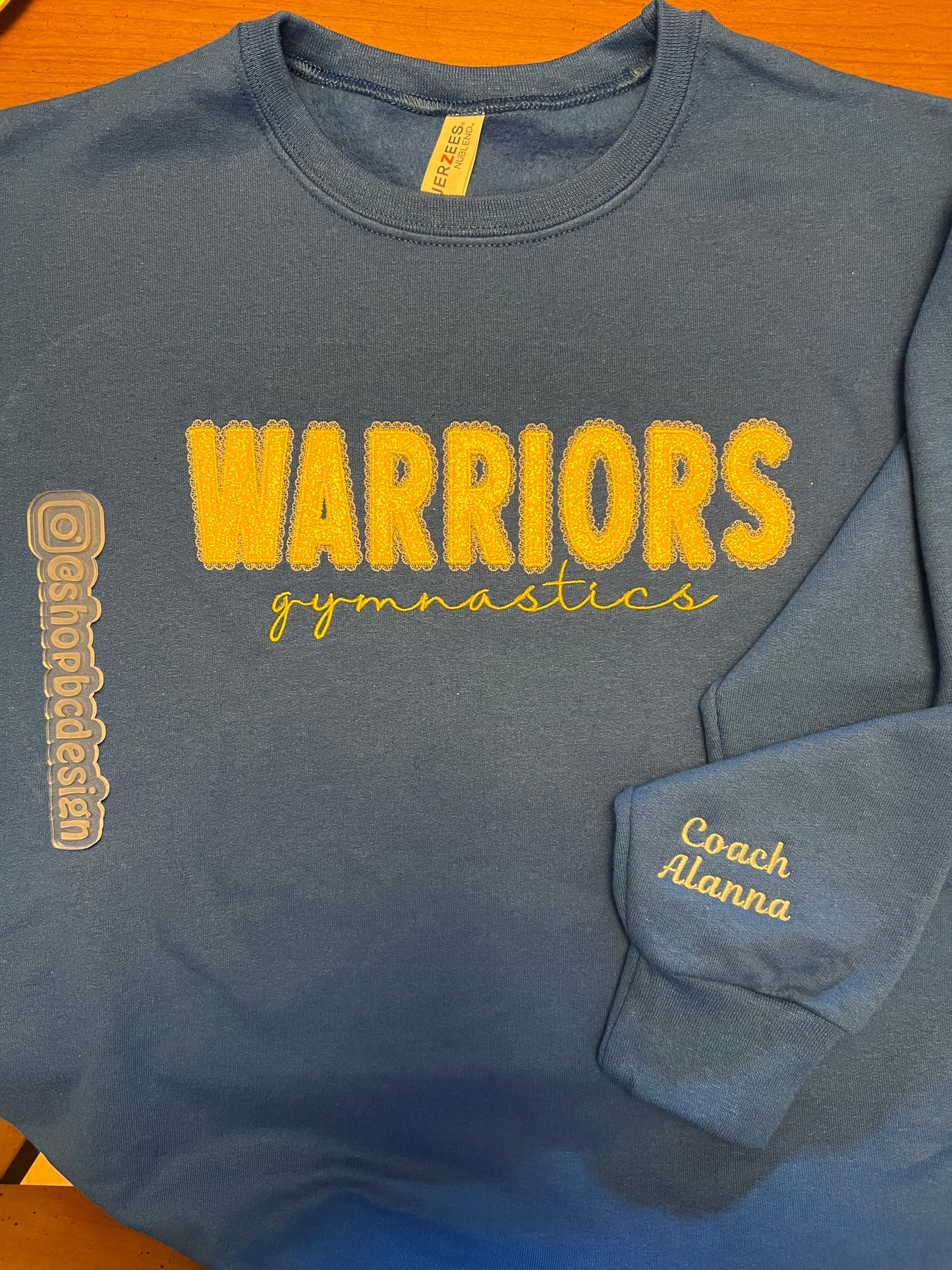 CUSTOM lace appliqué crewneck