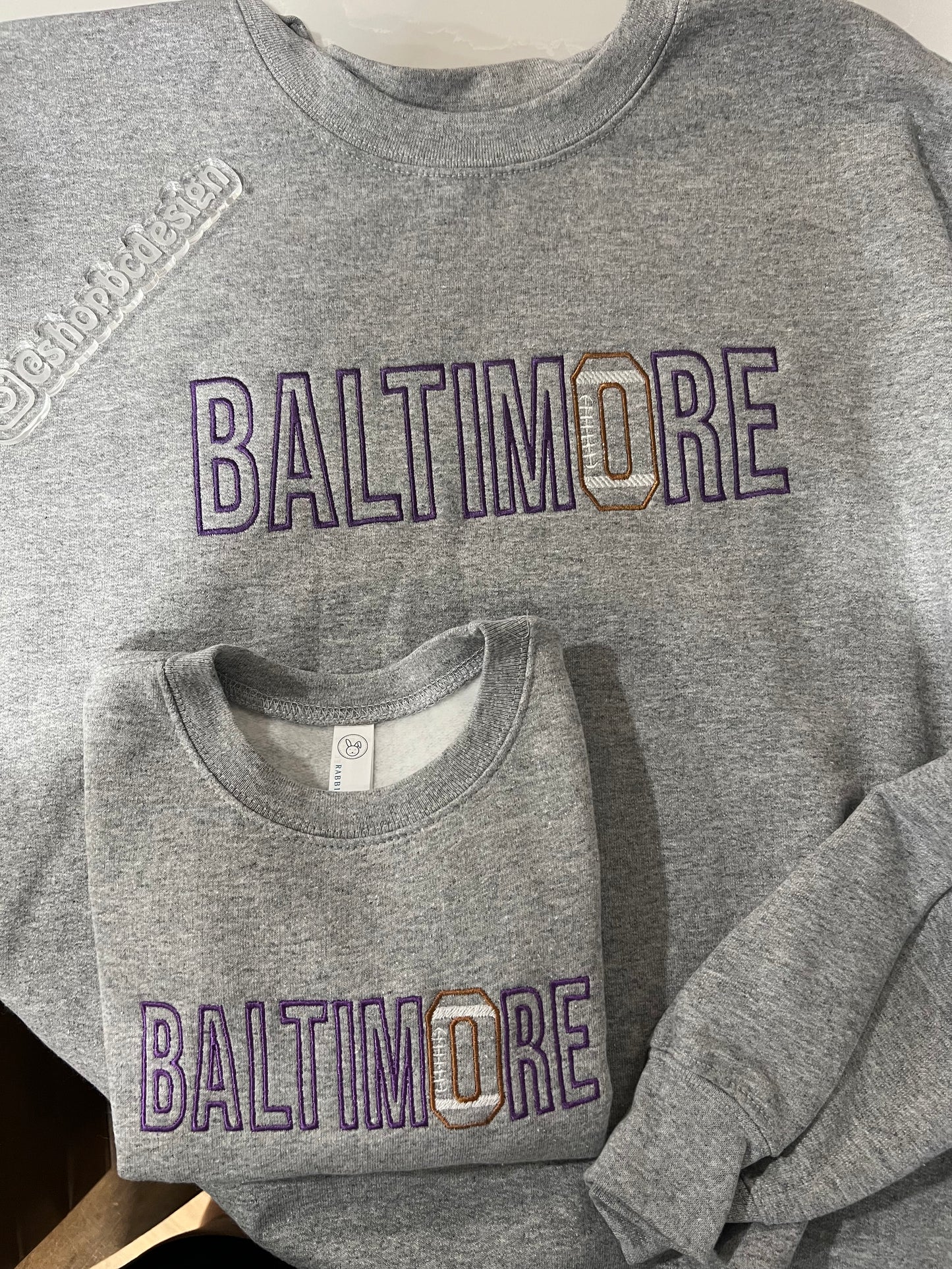 Baltimore Football Crewneck 2024 Kids