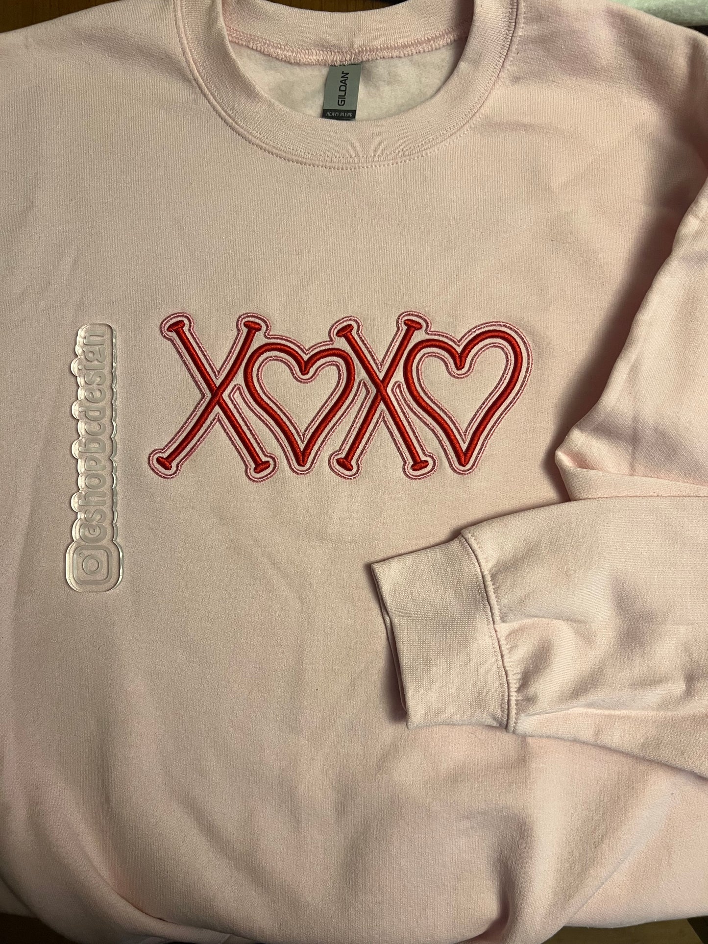 XOXO 3D Puff Embroidery
