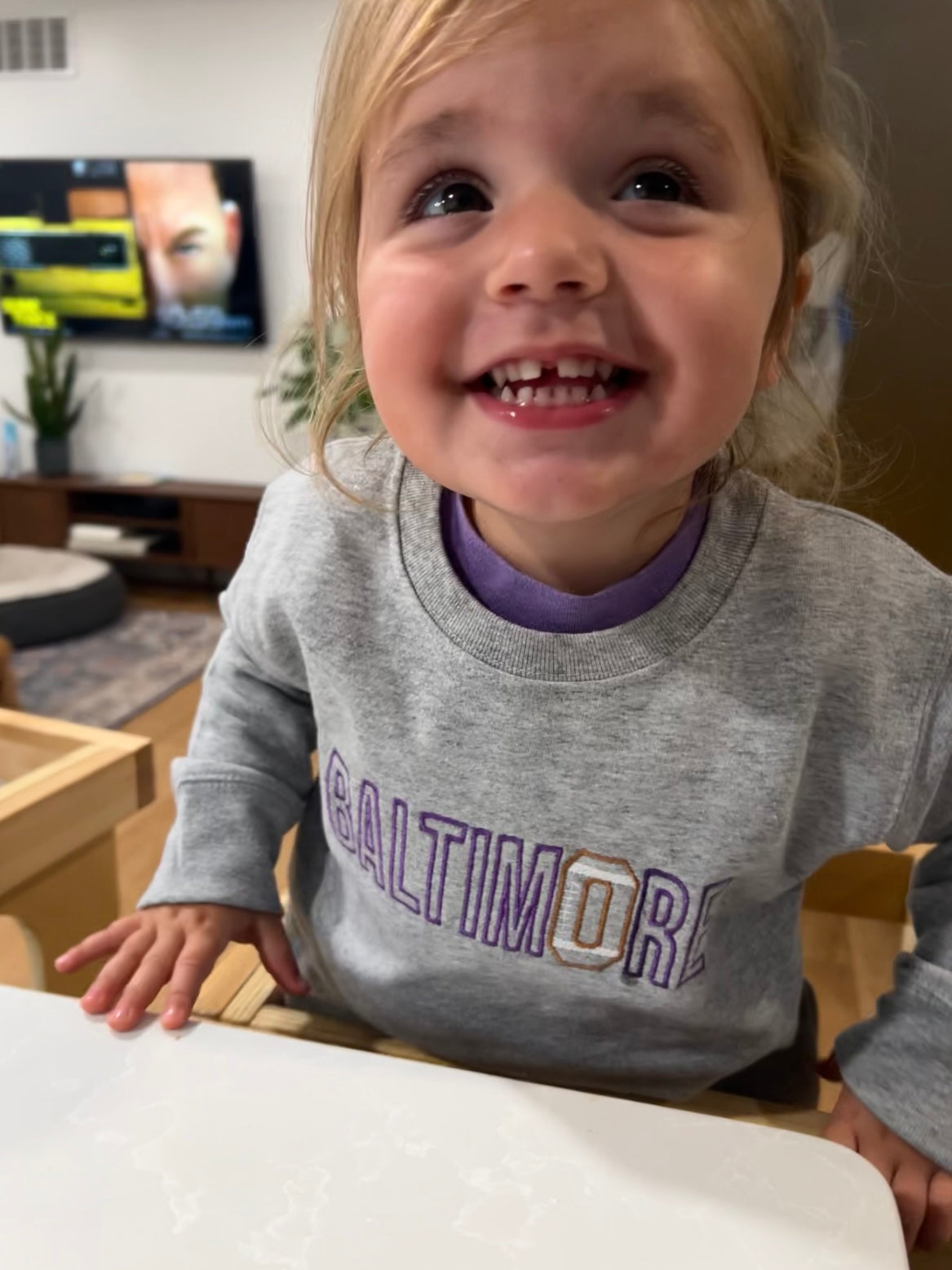 Baltimore Football Crewneck 2024 Kids