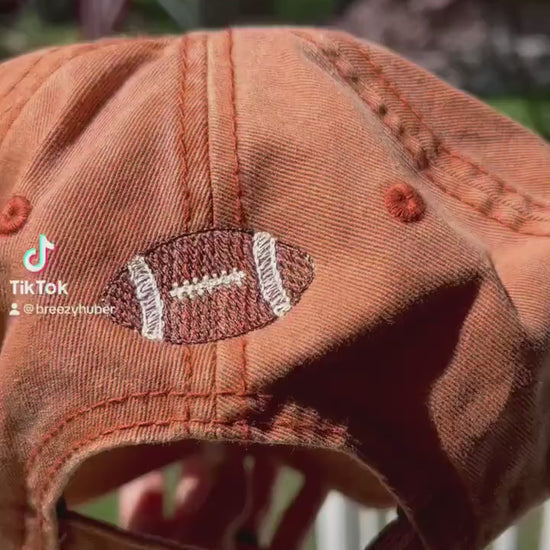 Football Team Hat College NFL Embroidered Hat Football Season Gift For Her