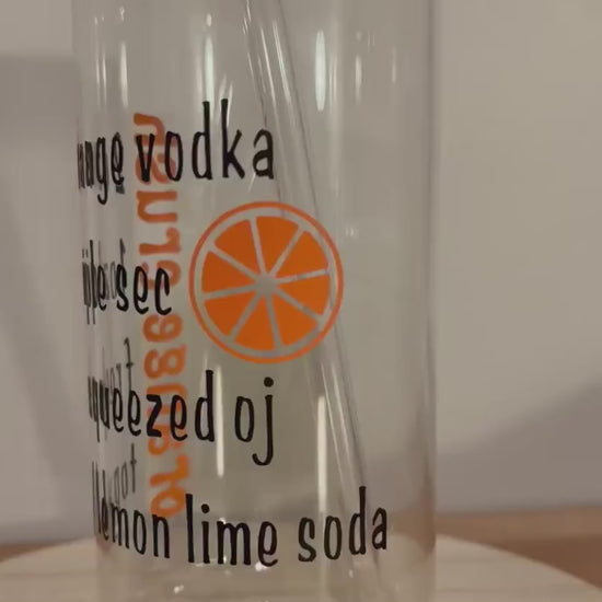 Orange Crush Glass Birthday Gifts Maryland Gift From Home Cocktail Glass Unique Glass