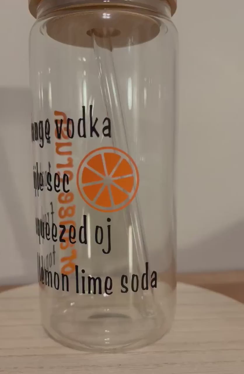 Orange Crush Glass Birthday Gifts Maryland Gift From Home Cocktail Glass Unique Glass