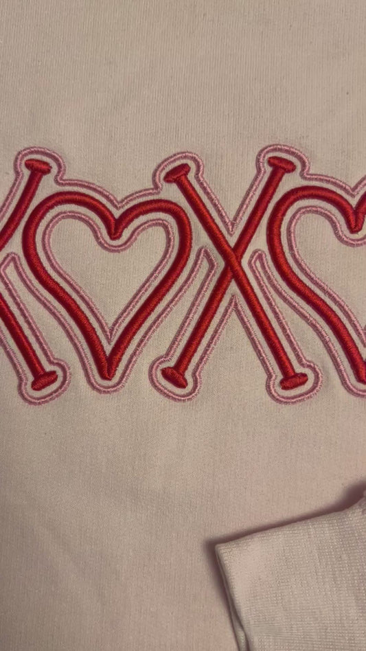 XOXO 3D Puff Embroidery
