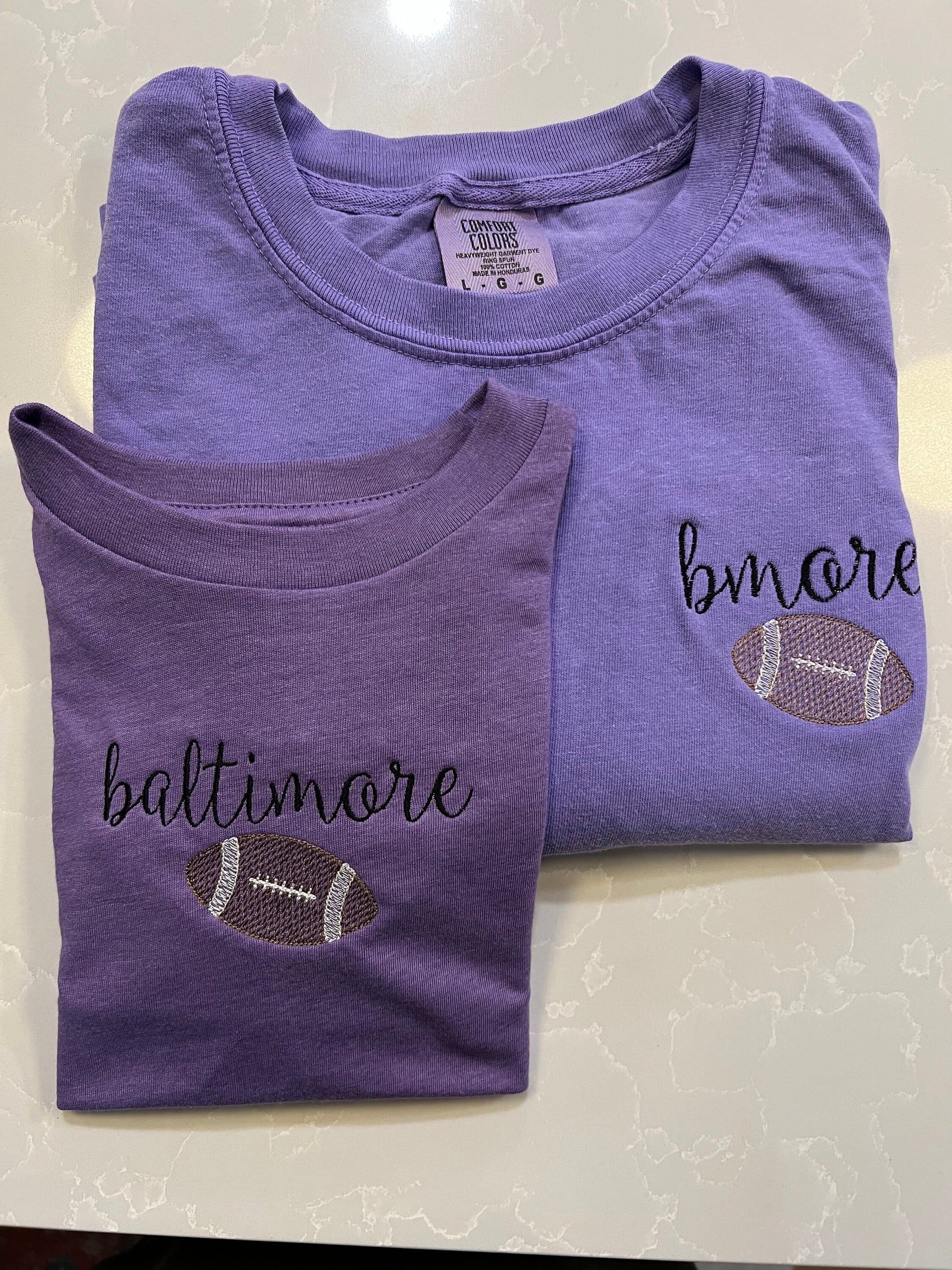 Football Tshirt Comfort Colors Baseball Tshirt Gifts For Her Football Season Baseball Season Baltimore Football Baltimore Baseball